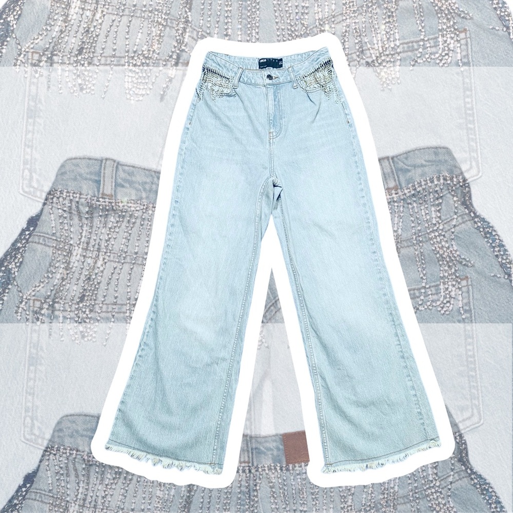 ASOS L u x e ✨ Dazzeled Wide Leg Jeans